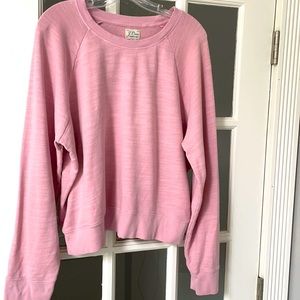J.Crew Pink Vintage Fleece Sweatshirt (XL)
